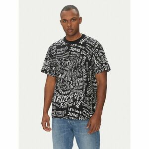 Versace Jeans Couture Póló 78GAH6R0 Fekete Regular Fit kép