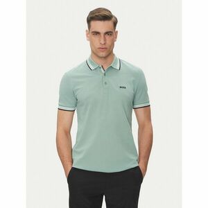 BOSS Pólóing Paddy 50469055 Zöld Regular Fit kép