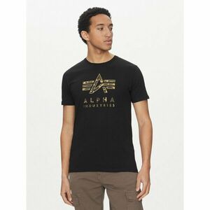 Alpha Industries Póló Camo Puff 146506 Fekete Regular Fit kép