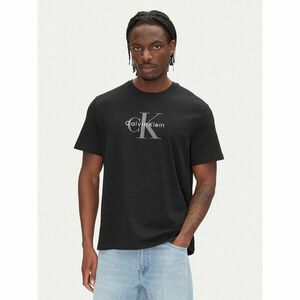 Calvin Klein Jeans Póló Hero Monologo LV04RB862G Fekete Regular Fit kép