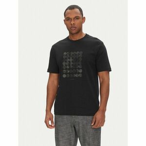 BOSS Póló Tee Print Striped C 50537845 Fekete Relaxed Fit kép