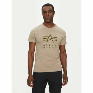 Alpha Industries Póló Camo Puff 146506 Bézs Regular Fit kép