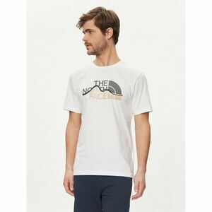The North Face Póló Mountain Line NF0A87NT Fehér Regular Fit kép