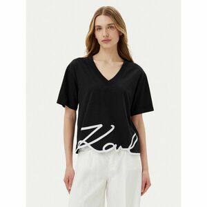 KARL LAGERFELD Póló A2W17112 Fekete Regular Fit kép