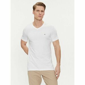 Calvin Klein Jeans Póló Embro Badge J30J325212 Fehér Slim Fit kép