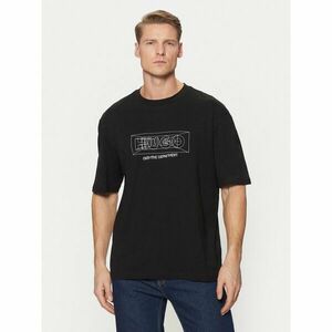 HUGO Póló Nufrancos 50532095 Fekete Regular Fit kép