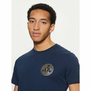 Versace Jeans Couture Póló 78GAHT00 Kék Regular Fit kép