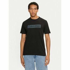 Calvin Klein Póló Striped Logo K10K113590 Fekete Regular Fit kép