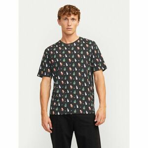 Jack&Jones Póló Xmas Merry 12265399 Fekete Standard Fit kép