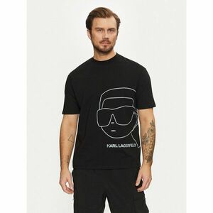 KARL LAGERFELD Póló 755197 551225 Fekete Regular Fit kép
