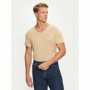 Tommy Jeans Póló Jaspe DM0DM09587 Bézs Slim Fit kép