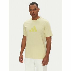 adidas Póló Future Icons 3 Bar Logo JD4920 Sárga Regular Fit kép