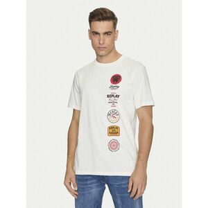 Replay Póló M6875 .000.2660 Fehér Regular Fit kép
