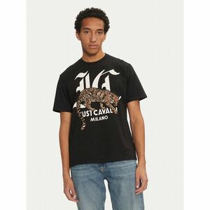 Just Cavalli Póló 77OAHA02 Fekete Regular Fit kép
