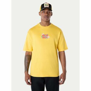 New Era Póló 60596304 Sárga Regular Fit kép
