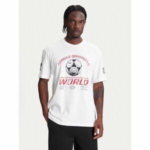 adidas Póló 90s Football Graphic JX3065 Fehér Regular Fit kép