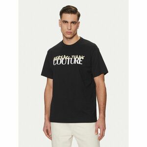 Versace Jeans Couture Póló 78GAHE06 Fekete Regular Fit kép