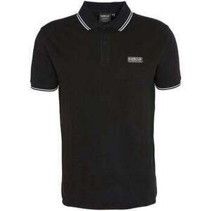 Pólók / Galléros Pólók Barbour Evan Tipped Polo Shirt Black kép