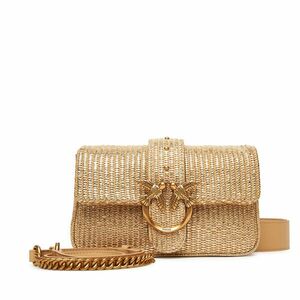 Táska PINKO Love One Mini Slouchy Fl PE 25 PLTT 104340 A2CE Arany kép