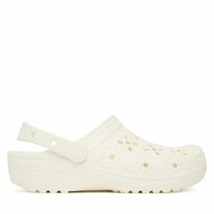 Papucs Crocs Classic Floral Cut-Out Clog 210927 Ekru kép