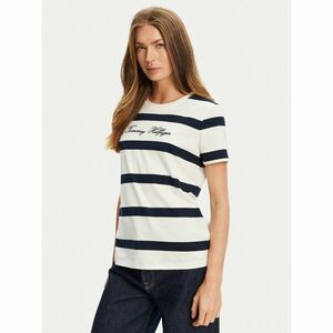 Tommy Hilfiger Póló Script WW0WW45746 Ekru Regular Fit kép