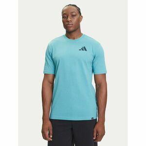 adidas Póló Yay Sports Verbiage Graphic JY1830 Türkizkék Regular Fit kép