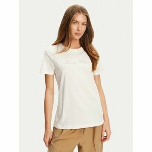 Tommy Hilfiger Póló Script WW0WW47210 Ekru Regular Fit kép
