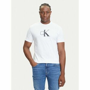 Calvin Klein Jeans Póló Center Monogram LV04RC857G Fehér Regular Fit kép