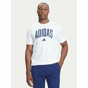 adidas Póló Collegiate Lineage Graphic JM6416 Fehér Regular Fit kép