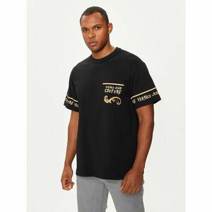 Versace Jeans Couture Póló 77GAH6RB Fekete Regular Fit kép