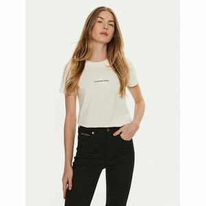 Calvin Klein Jeans Póló J20J223563 Ekru Slim Fit kép