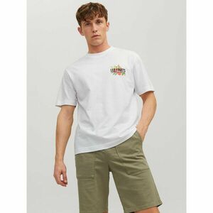 Jack&Jones Póló Flores 12228776 Fehér Loose Fit kép