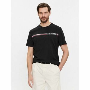 Tommy Hilfiger Póló Monotype MW0MW33688 Fekete Regular Fit kép