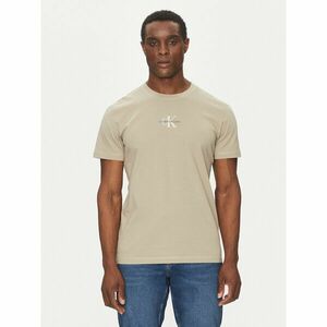 Calvin Klein Jeans Póló Monologo J30J325649 Bézs Regular Fit kép