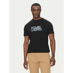 KARL LAGERFELD Póló 755042 552224 Fekete Regular Fit kép