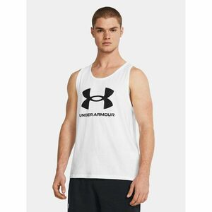 Under Armour Trikó Ua Sportstyle Logo Tank 1382883-100 Fehér Loose Fit kép