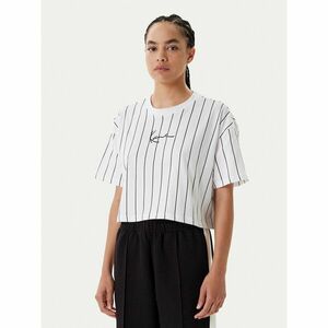 Karl Kani Póló Small Signature Essential Pinstripe 6137879 Fehér Relaxed Fit kép