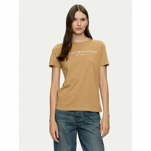 Tommy Hilfiger Póló Logo WW0WW40276 Bézs Regular Fit kép