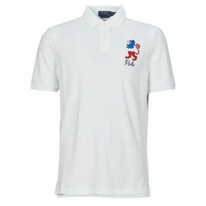 Rövid ujjú galléros pólók Polo Ralph Lauren POLO COUPE DROITE EN COTON BRODE kép