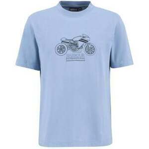 Pólók / Galléros Pólók Barbour Topher Motorbike T-Shirt Cool Blue kép
