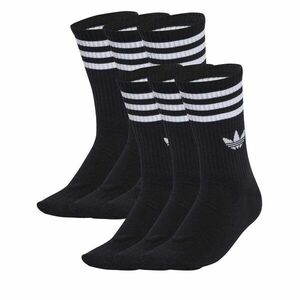 6 pár hosszú szárú unisex zokni adidas 3-Stripes JV7411 Fekete kép