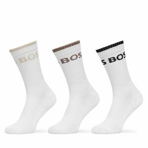 6 pár hosszú szárú férfi zokni BOSS 50510168 Fehér kép