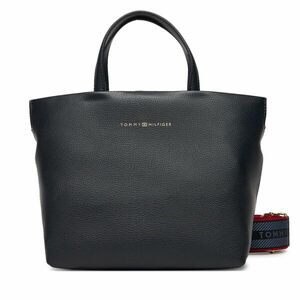 Táska Tommy Hilfiger Th Logotape Mini Tote AW0AW17694 Sötétkék kép