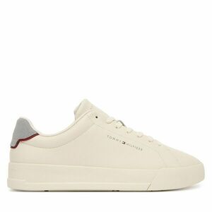 Sportcipők Tommy Hilfiger Th Court Detail Ess FM0FM05367 Ekru kép
