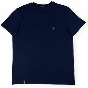Pólók / Galléros Pólók Organic Monkey T-Shirt Puzzlematic - Navy kép