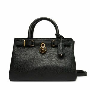 Táska Tommy Hilfiger American Icon Mini Tote Leather AW0AW17926 Fekete kép