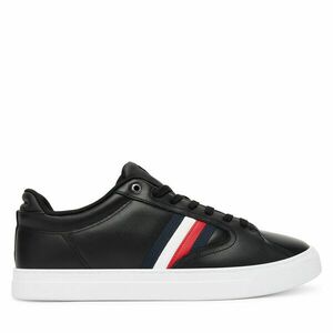 Sportcipők Tommy Hilfiger Icon Court Stripes FM0FM05628 Fekete kép