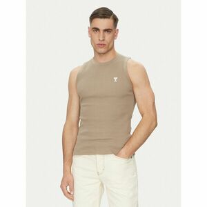 AMI PARIS Trikó HTK060.JE0117 Khaki Regular Fit kép