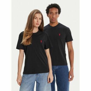 AMI PARIS Póló BFUTS035.724 Fekete Regular Fit kép
