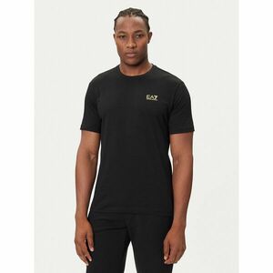 EA7 Emporio Armani Póló 7M000567 AF10375 MC004 Fekete Regular Fit kép